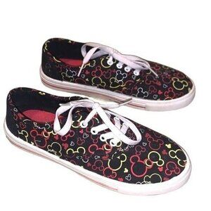 Disney Parks Classic Mickey Mouse Print Multi Color Casual Sneakers Size 7